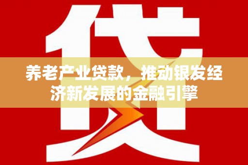 噶尔养老产业贷款，推动银发经济新发展的金融引擎