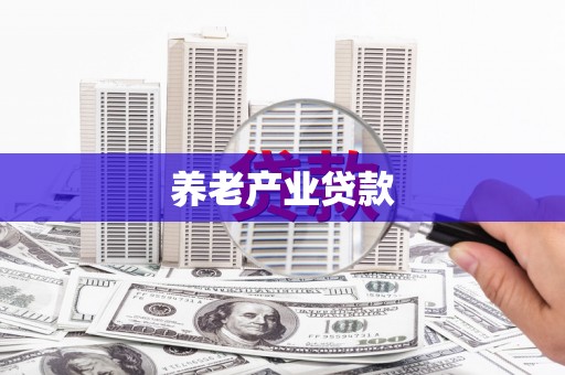 噶尔养老产业贷款